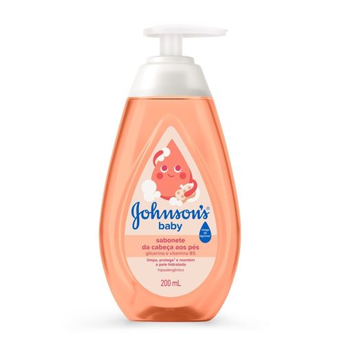 Sabonete Líquido de Glicerina da Cabeça aos Pés Johnson's Baby Frasco 200ml
