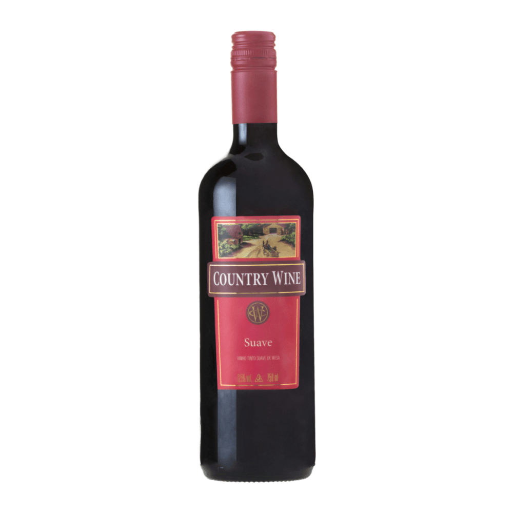 Vinho Nacional Country Wine Serra Gaúcha Tinto Suave 750ml