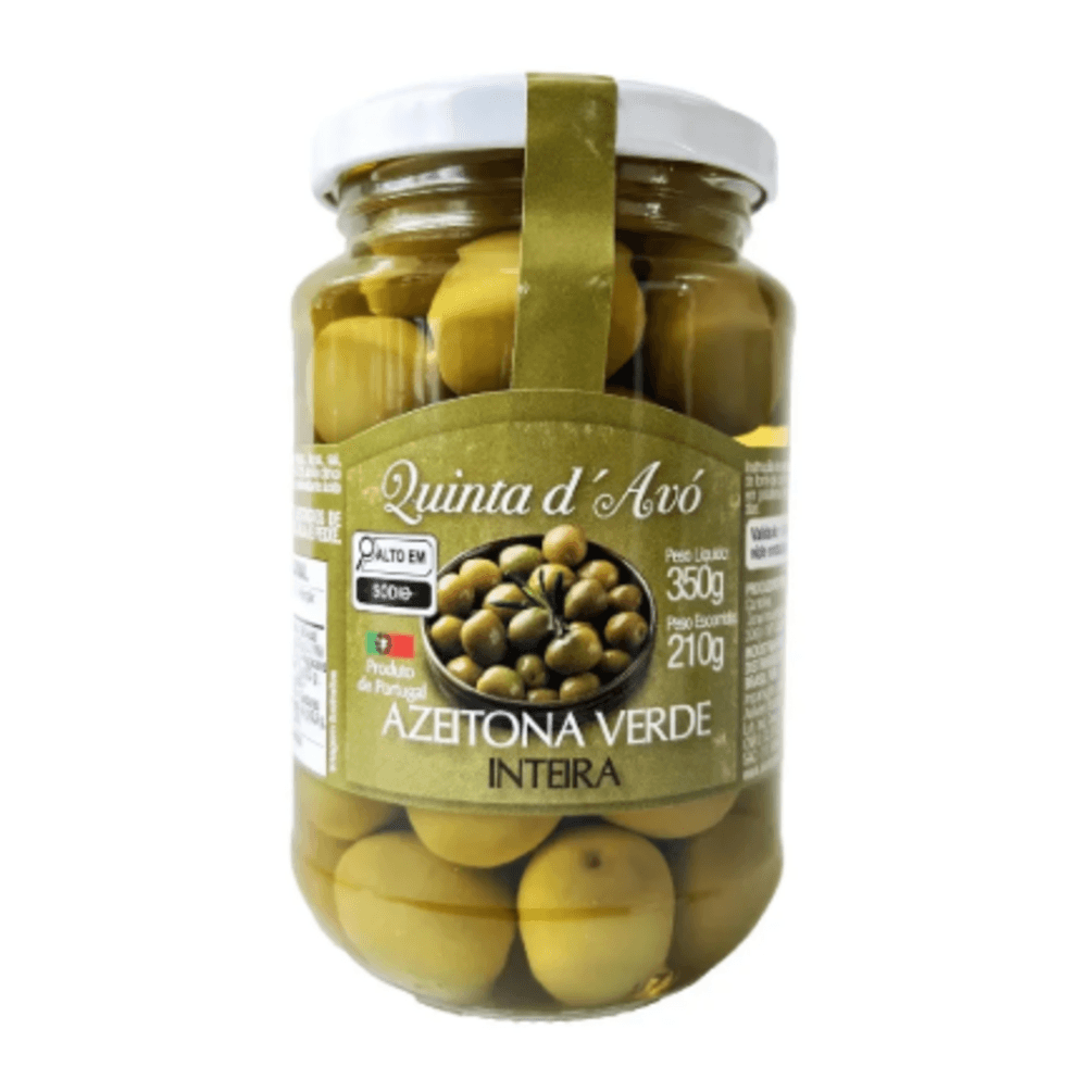AZEITONA VERDE PORTUGEUS QUINTA DAVO 350G