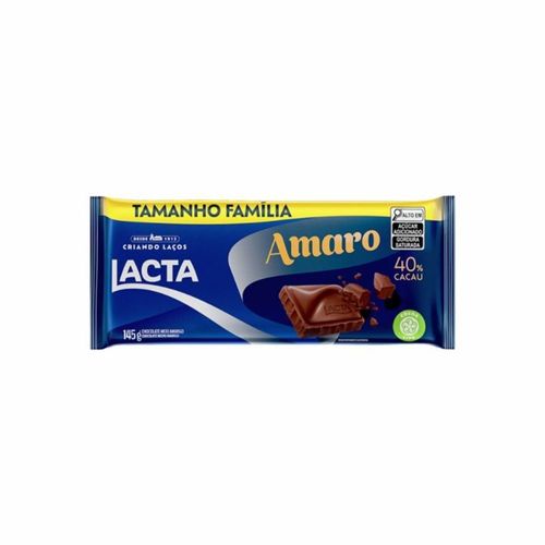 Chocolate Lacta Amaro Tamanho Família 145g