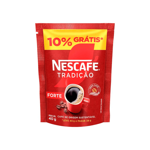 Café Solúvel Nescafé Tradição Forte Sachê 40g