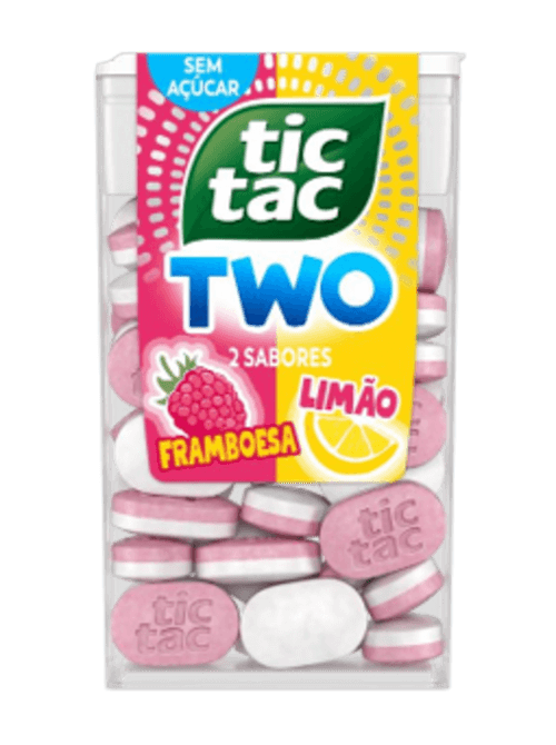 PASTILHA TICTAC TWO 38,5G FRAMB/LIMAO