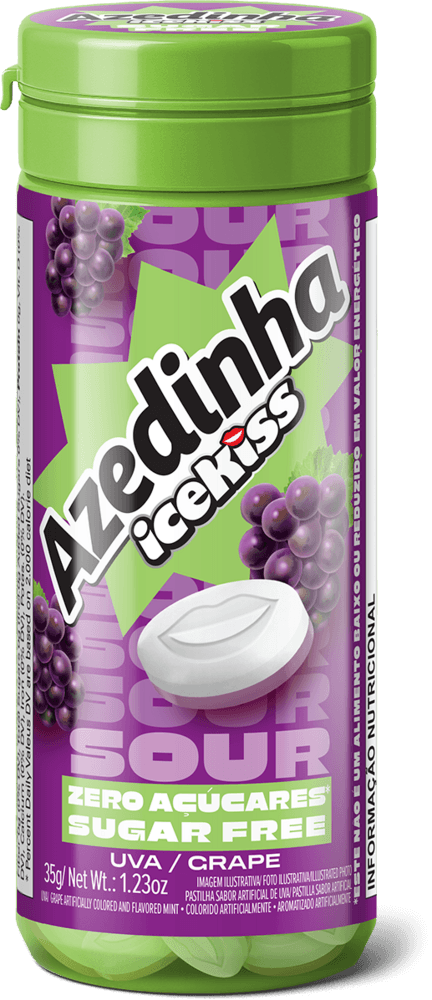 PASTILHA AZED ICEKISS ZR AÇUCAR 6U