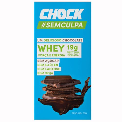 Chocolate Zero Lactose Zero Açúcar Chock Whey Caixa 75g