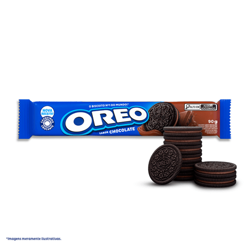 Biscoito Recheado Oreo Sabor Chocolate 90g
