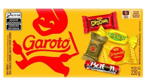 Caixa de Bombom Sortido Garoto Caixa 220g
