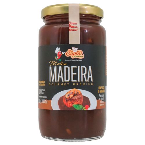 Molho Madeira Gourmet Premium Supra Alimentos 330g