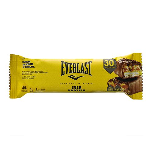 Barra de Proteína Everlast Amendoim com Recheio de Chocolate 50g