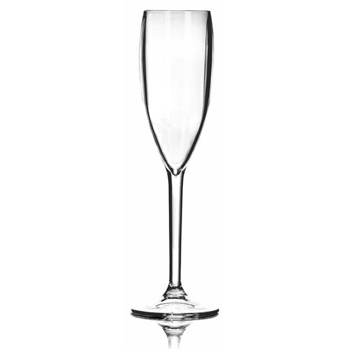 Taça de Champagne Duracril em Acrílico Cor Cristal 160ml