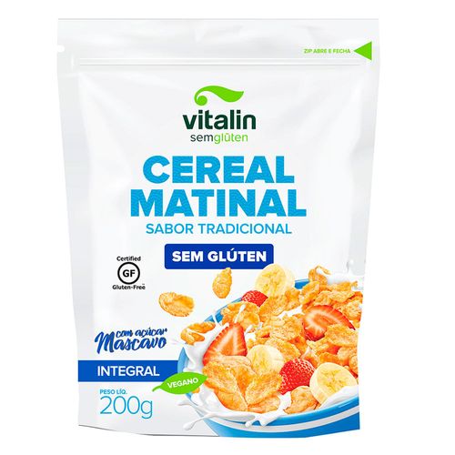 Cereal Matinal Vitalin Integral Tradicional com Açúcar Mascavo 200g