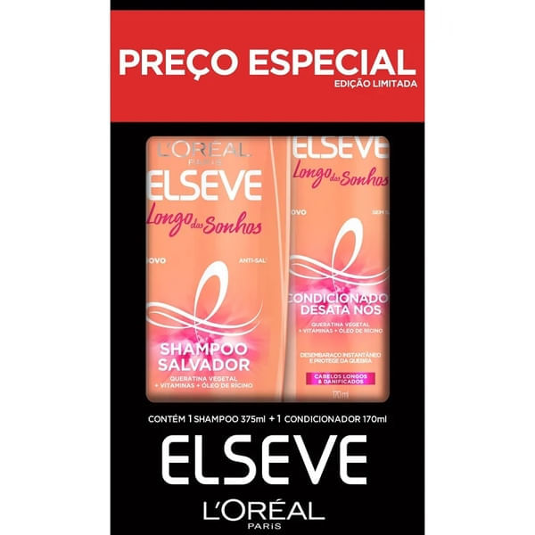 Kit-Elseve-Shampoo-375ML---Condicionador-170ML-Longo-Sonhos