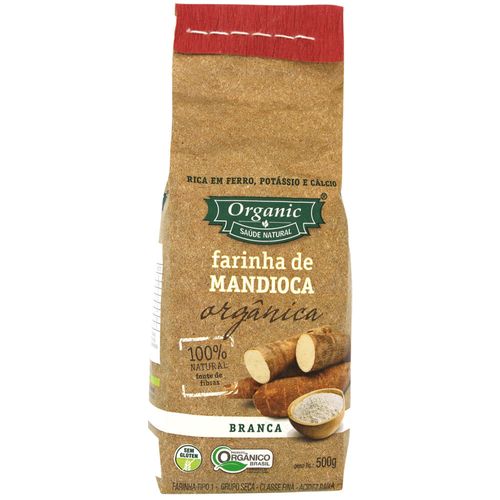 Farinha De Mandioca Tipo 1 Branca Orgânica Organic Pacote 500g