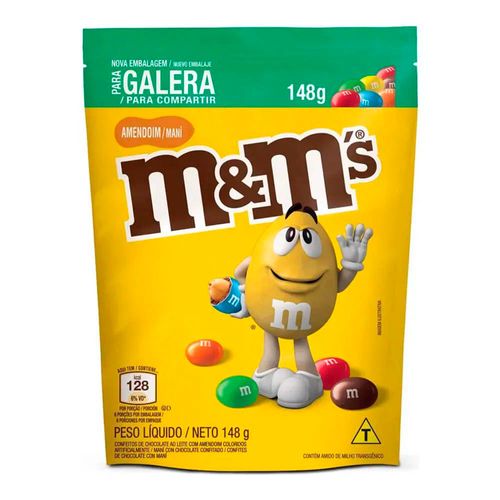 Chocolate Confeito M&ms Amendoim 148g