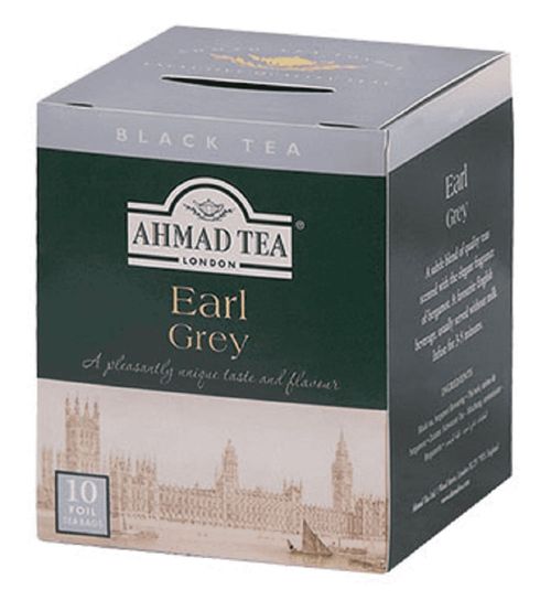 Chá Preto Earl Grey Ahmad Tea London Caixa 20g 10 Unidades