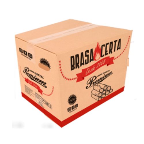 Lenha brasa certa premium caixa 7 kg