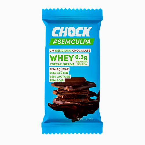 Chocolate Chock #SemCulpa Whey Sem Açúcar 25g