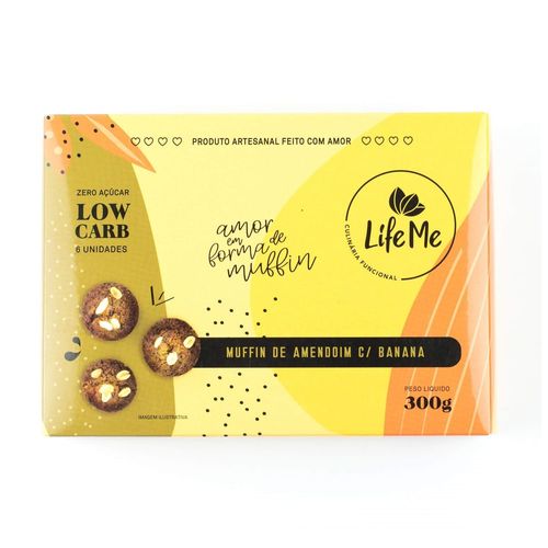 Muffin De Amendoim Com Banana Low Carb Life Me 300g