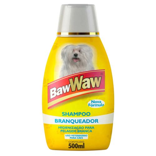 Shampoo Para Cães Branqueador Baw Waw 500ml