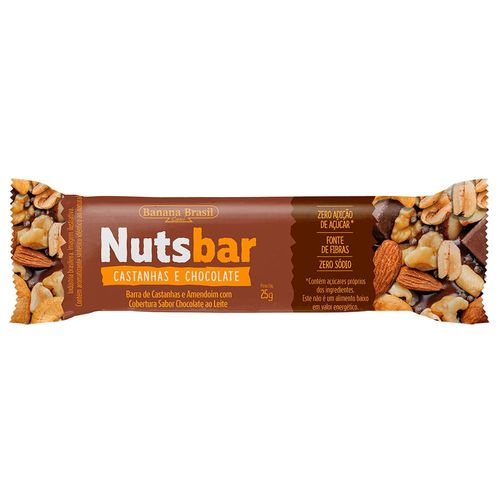 Barra de Cereal Nutsbar Castanhas e Chocolate 25g