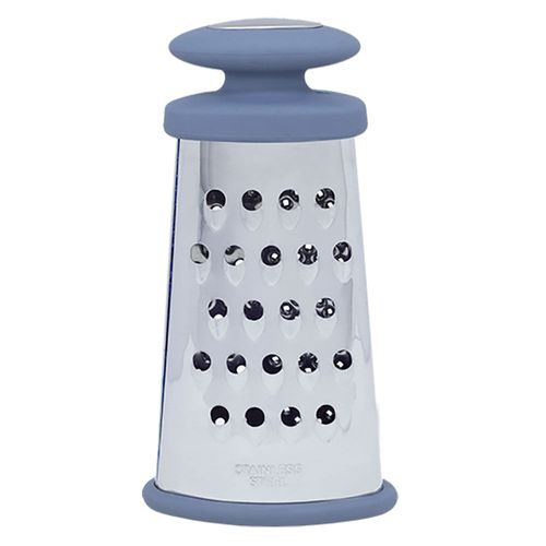 Ralador Oikos Inox com Borda em Silicone Azul 15,5cm Unidade