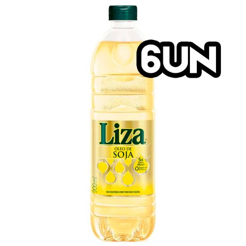 Óleo de Soja Liza 900ml 6 Unidades