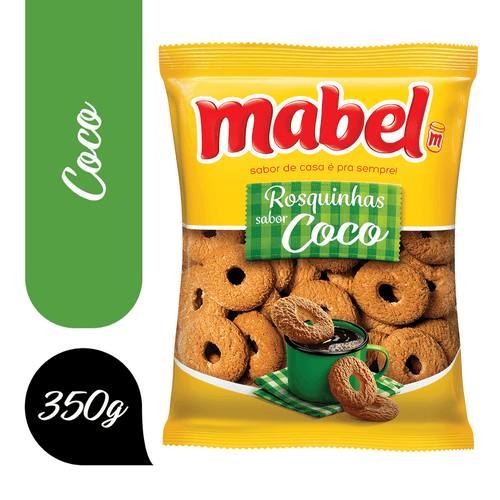 Biscoito Rosquinha Coco Mabel Pacote 350g