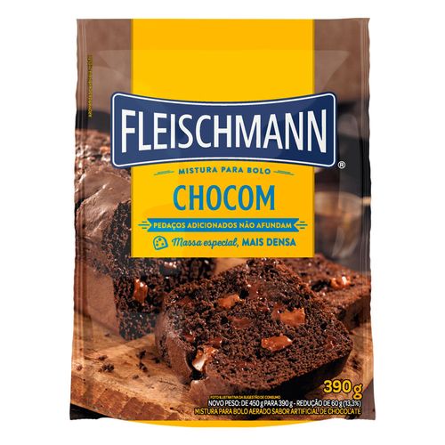 Mistura para Bolo Fleischmann Chocom Pacote 390g