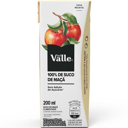Suco Del Valle 100% Maçã 200ml
