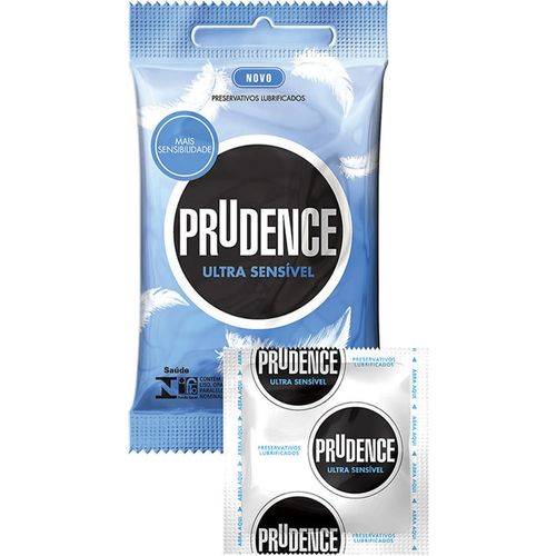 Preservativo Prudence Ultra Sensível com 3 Unidadesl