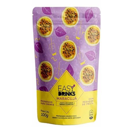 Sachê De Frutas Prontas Easy Drinks Sabor Maracujá 100g