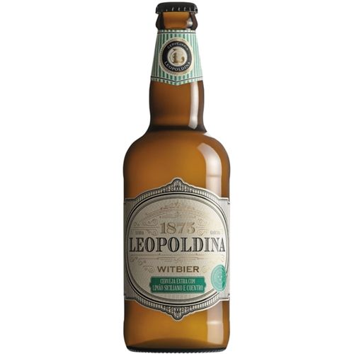 Cerveja Leopoldina Witbier Limão Siciliano e Coentro 500ml