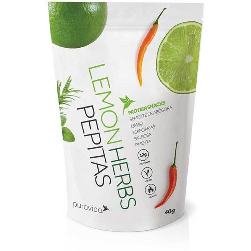 Snack Pura Vida Lemon Herbs Pepitas 40g