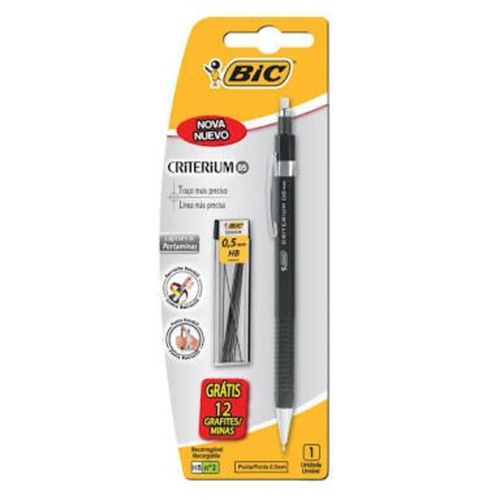 Lapiseira Bic Criterium 0.5 Grátis 12 Grafites