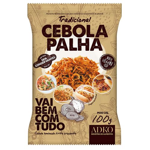 Cebola Palha Adko 100% Vegana 100g