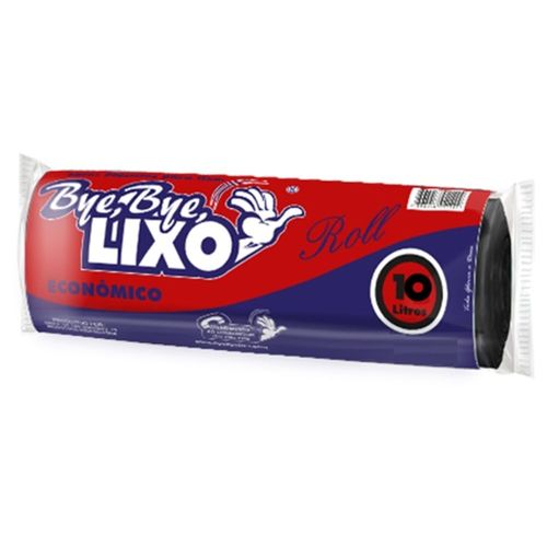 Saco Bye, Bye, Lixo 10 Litros 60 Unidades