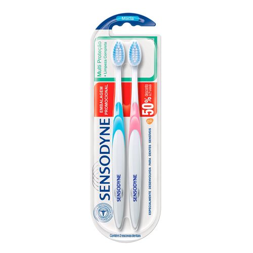 Escova Dental Macia Sensodyne Multiproteção 2 Unidades