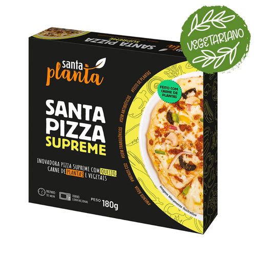 Pizza Santa Planta Santa Pizza Supreme Carne de Planta com Queijo 180g