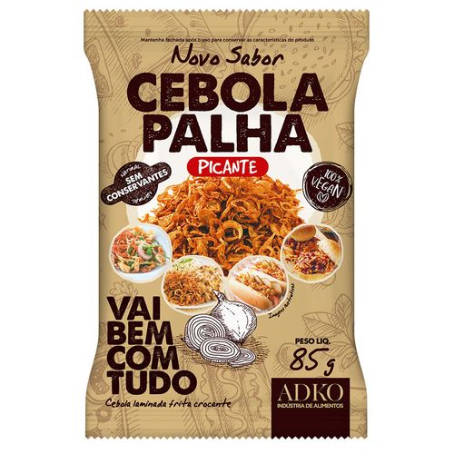 Cebola Palha Adko Vegana Picante 85g