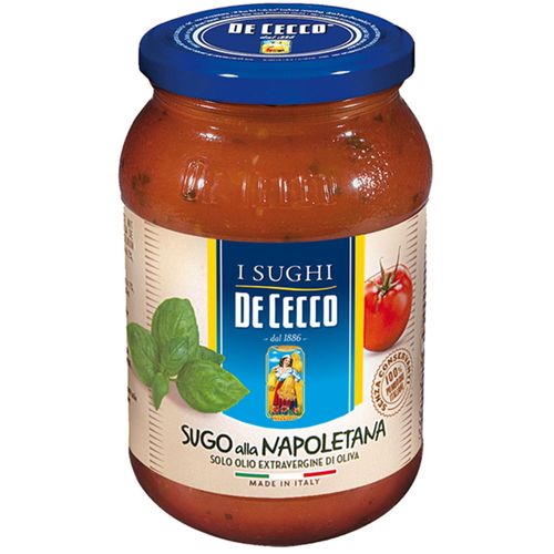 Molho de Tomate com Manjericão Alla Napoletana De Cecco Vidro 400g