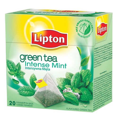 Chá Verde Polonês Lipton Intense Mint 20 Sachês