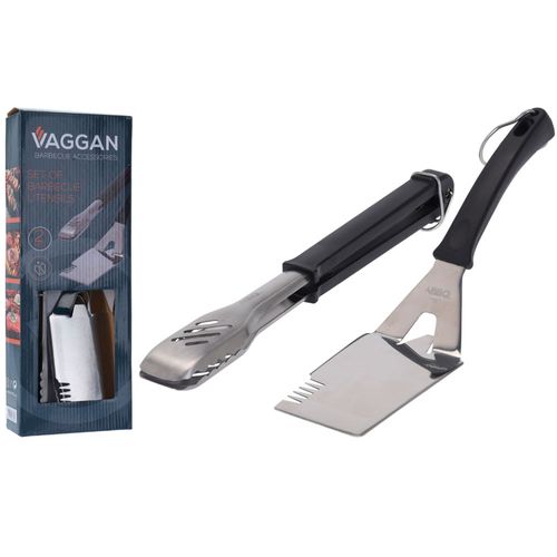 Kit Para Churrasco Vaggan Espátula + Pinça 2 Peças