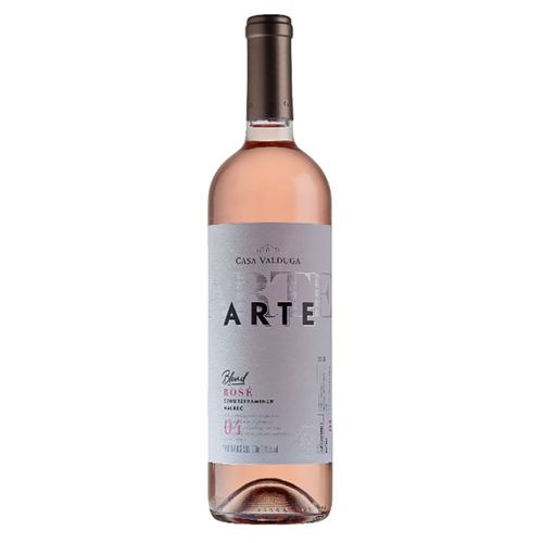 Vinho Brasileiro Rosé Seco Blend Casa Valduga Arte Gewürztraminer Malbec Serra Gaúcha Garrafa 750ml