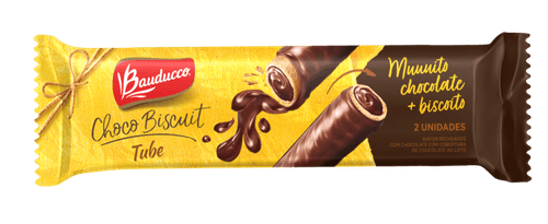 Biscoito Wafer Bauduco Choco Biscuit Tube 3og