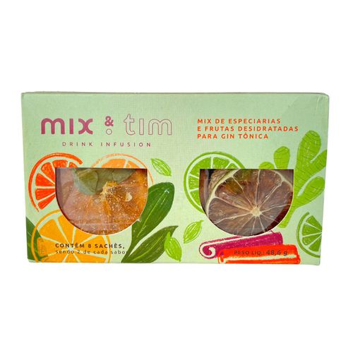 Mix de Frutas Desidratadas e Especiarias para Gin Tonica Mix&Tim 8 Unidades