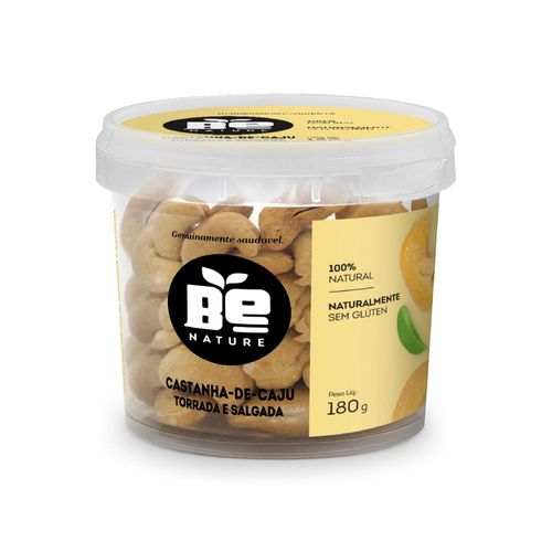 Castanha De Caju Torada E Salgada Be Nature 180g