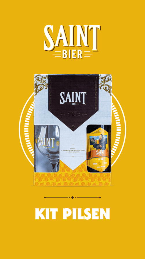 Kit Taça + Cerveja Pilsen Saint Bier 600ml