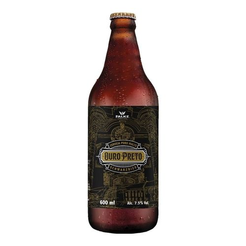 Cerveja Falke Lager Dunkel Ouro Preto Escura 600 ml