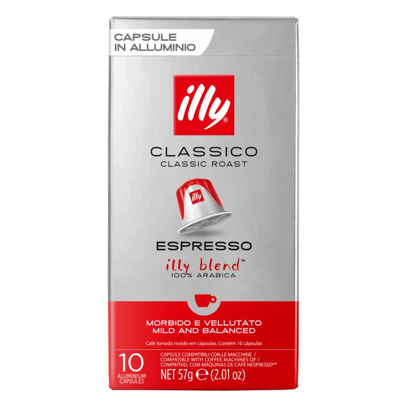 Cafe-em-Capsula-Torrado-e-Moido-Classico-Espresso-Illy-Caixa-57g-10-Unidades