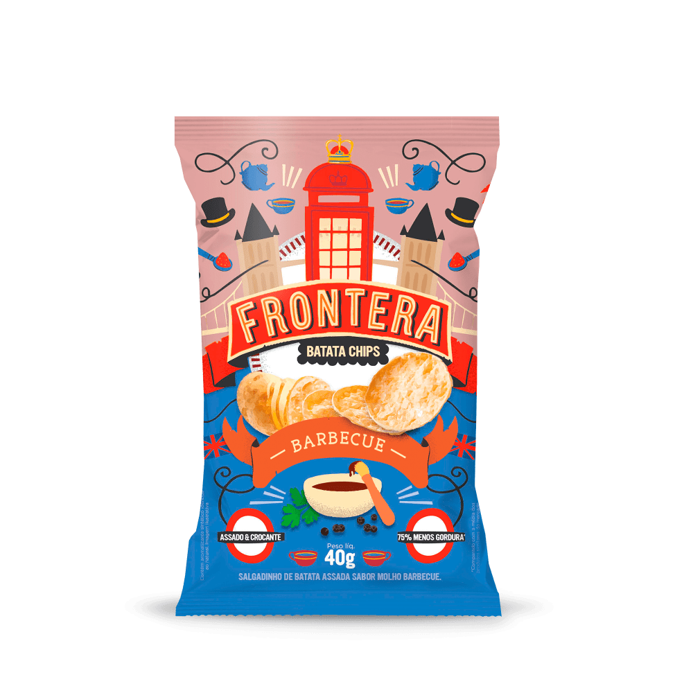 Salgadinho Chips Fronteira Barbecue 40g - Supernosso