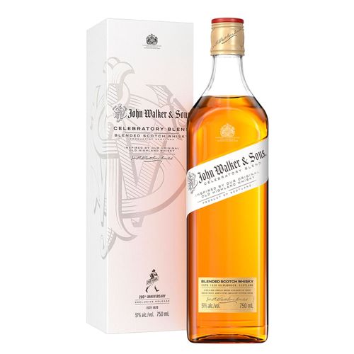 Whisky Escocês Blended Celebratory Johnnie Walker John Walker & Sons Garrafa 750ml